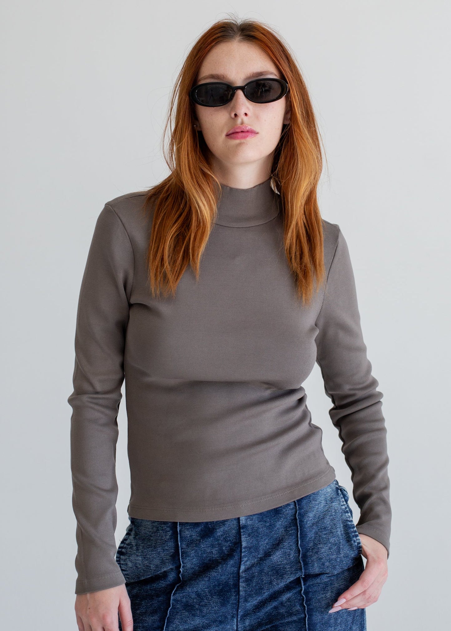 Glee + Co Long Sleeve Mock Neck in S view 5 - Long Mock Neck Dress (piece)