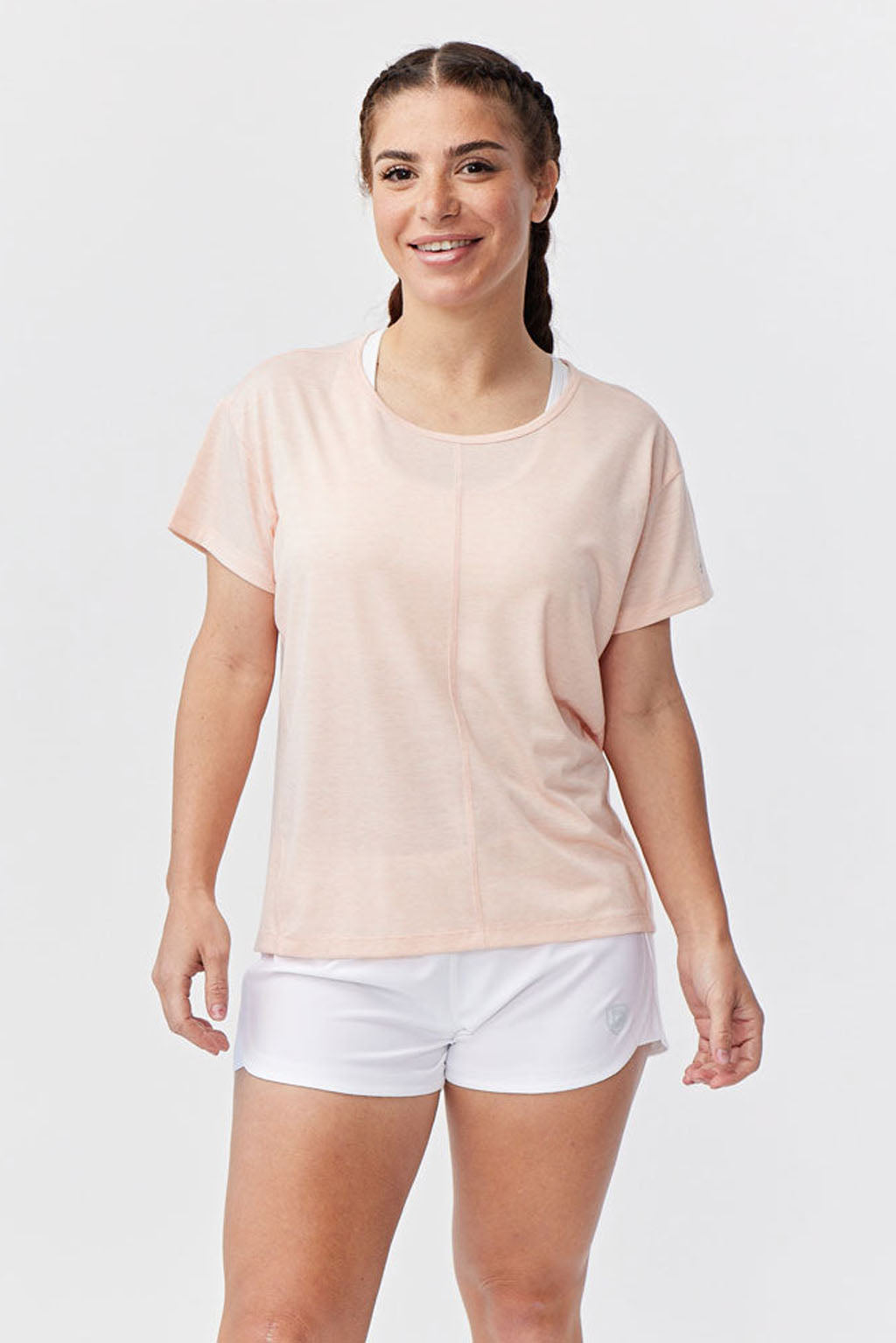 Goal Five G5 Everyday Women's Performance Workout Top in Nectar view 10 - Casual Office Outfit - Goal 5 Top