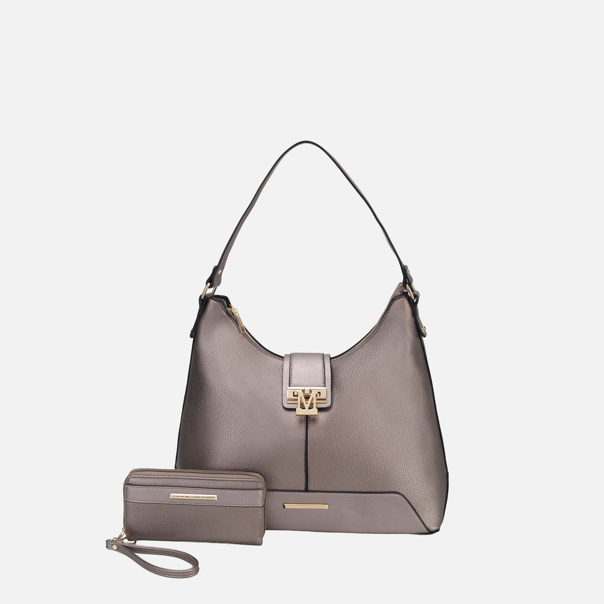 Graciela Solid Hobo Bag and Set in Yellow view 11 - Set Bag (one-piece)