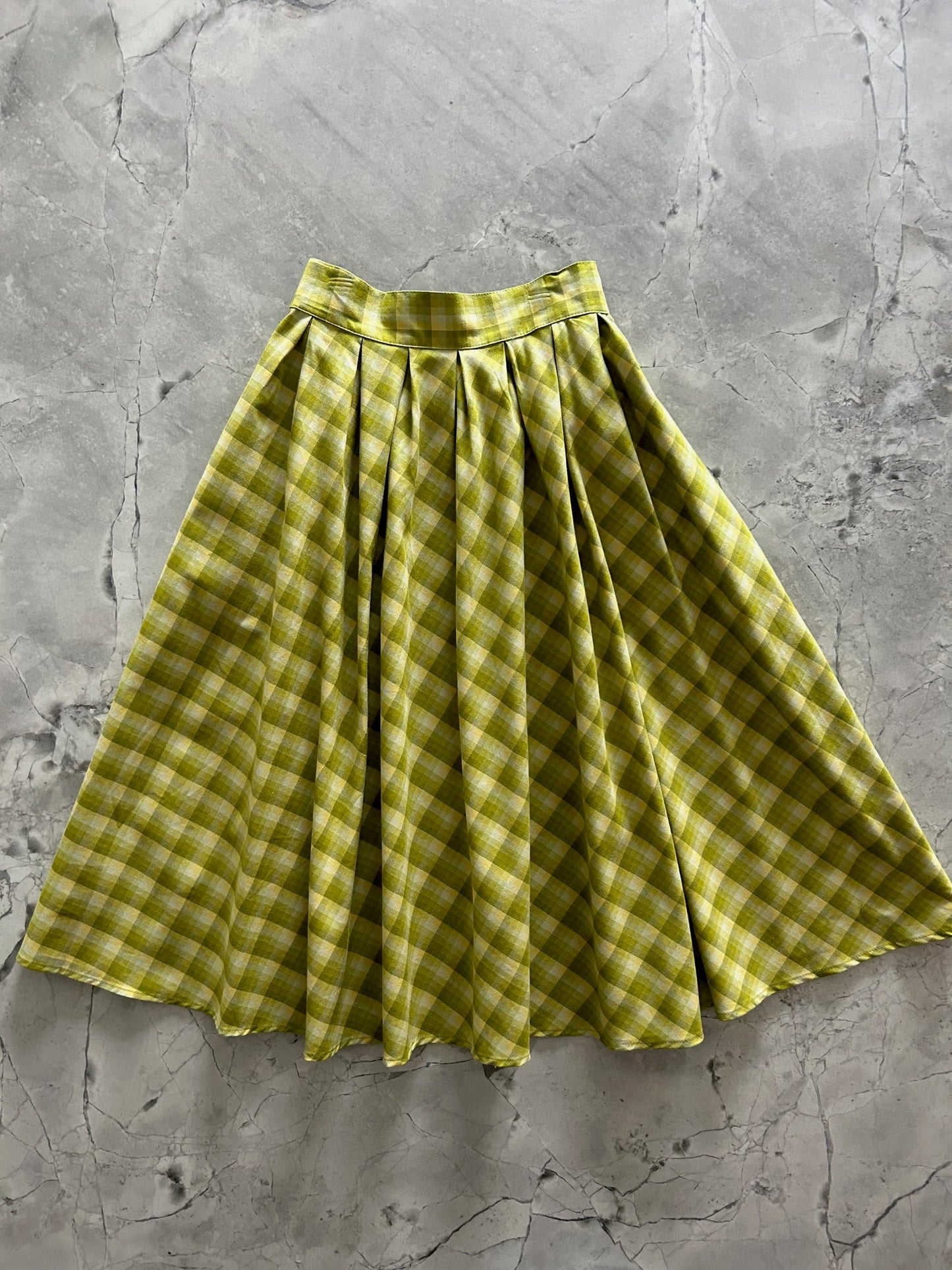 Green Plaid Doris Skirt in XL view 4 - Green Plaid Skirt Uniform