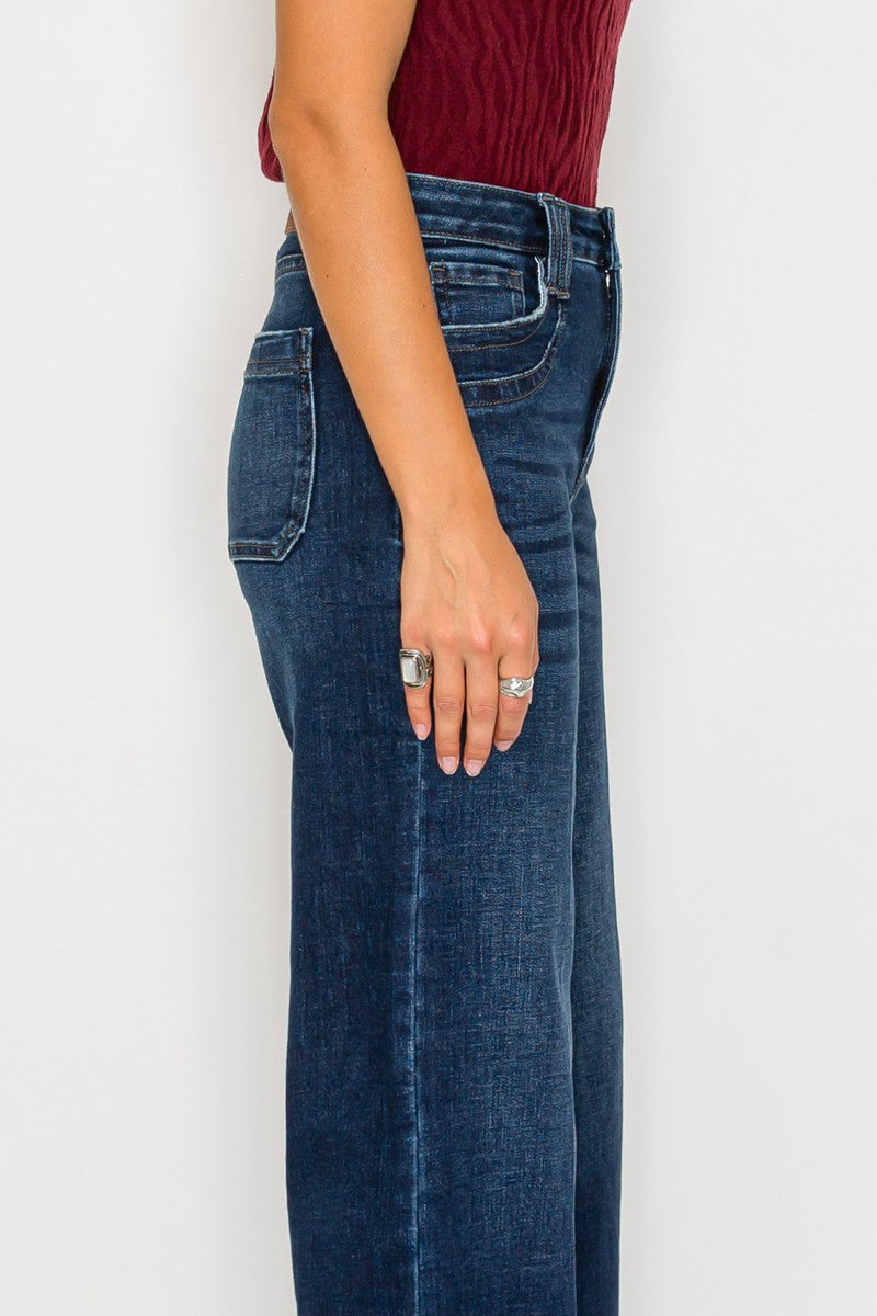 High Rise A-wide Leg Fit Jeans in 9 (28) view 5 - High-Waisted - High Rise Jeans Women (bottom)