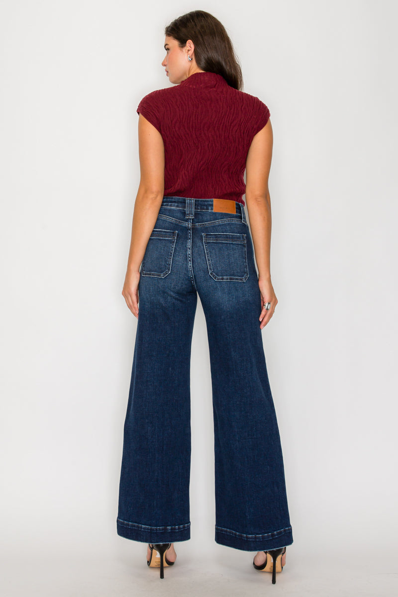 High Rise A-wide Leg Fit Jeans view 9 - High-Waisted - High Rise Jeans Women (bottom)