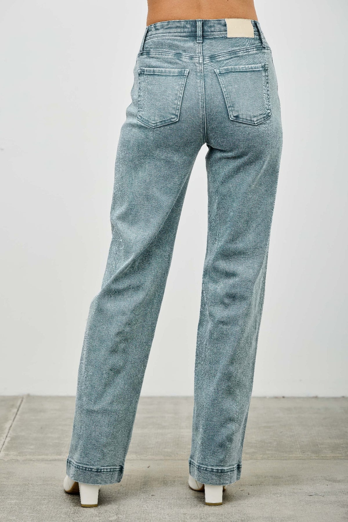 High Rise Slim Wide Straight - MeeeShop Women's Fashion