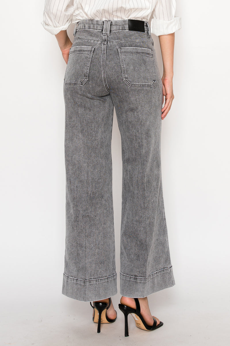High Rise the Perfect Palazzo Jeans in 9 (28) view 4 - High-Waisted - High Rise Jeans Women (bottom)