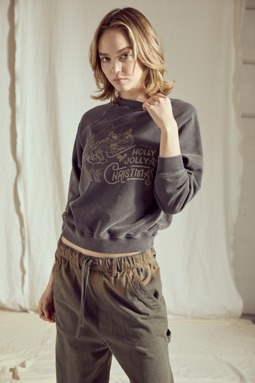 Holly Jolly Sweatshirt in S view 2 - Holly Jolly Sweatshirt Women (top)