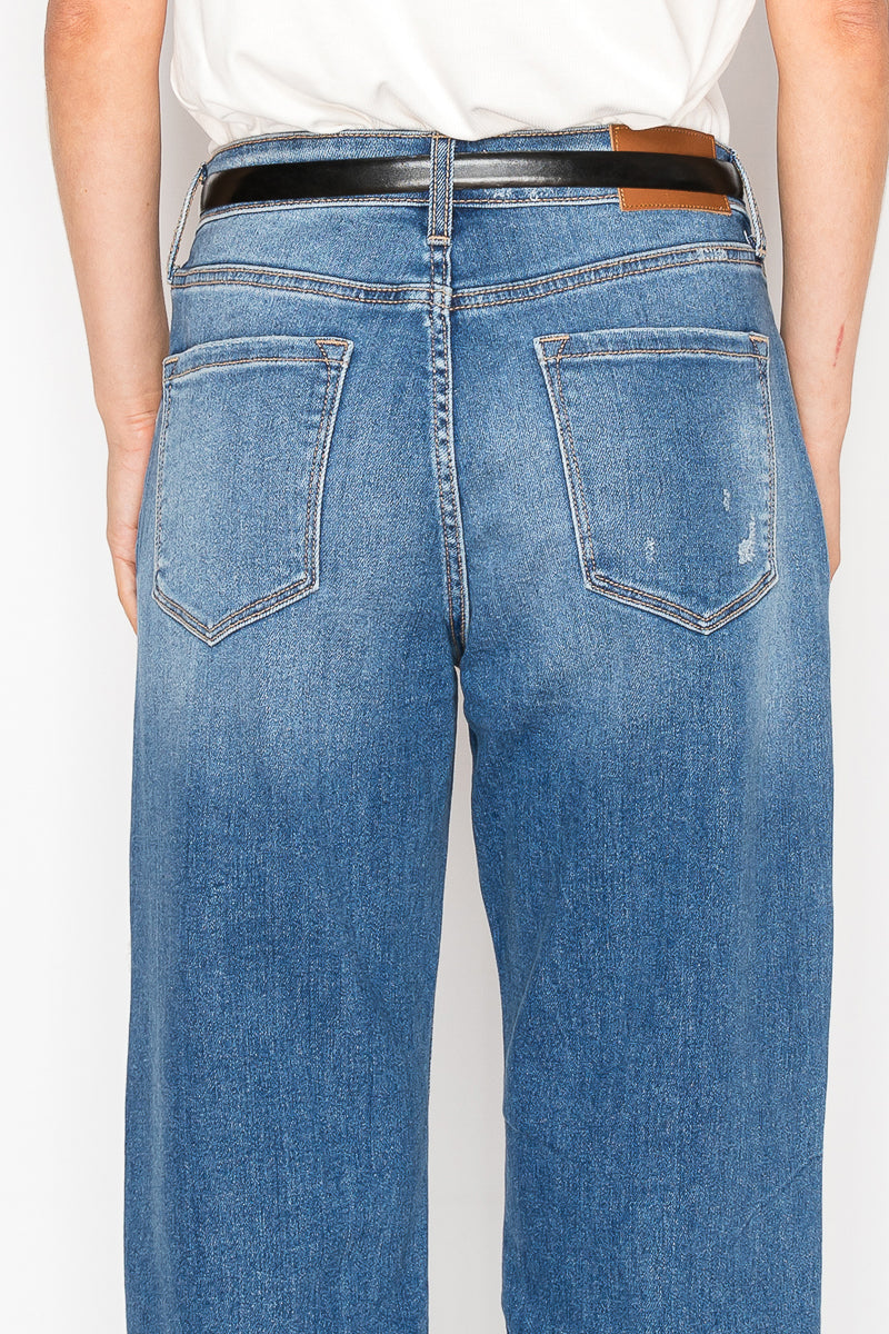 Hybrid High Rise Straight Leg Jeans view 9 - High-Waisted (bottom)