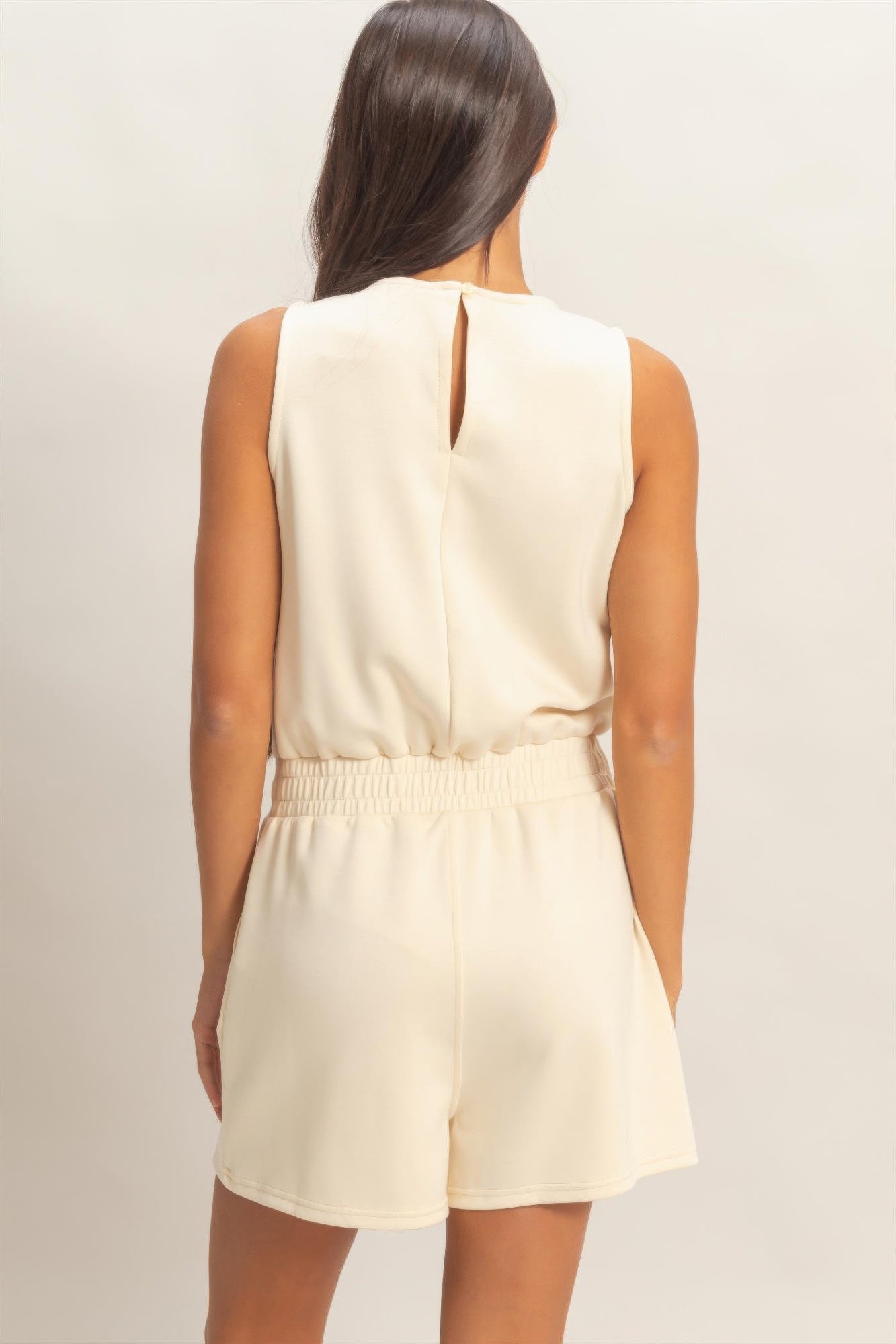 hyfve drawstring waist Hyfve Drawstring Waist Sleeveless Romper view 33 (one-piece) - shop at us.meeeshop