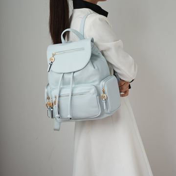Ivanna Oversized Backpack Handbag in Brown view 2 - Relaxed Fit