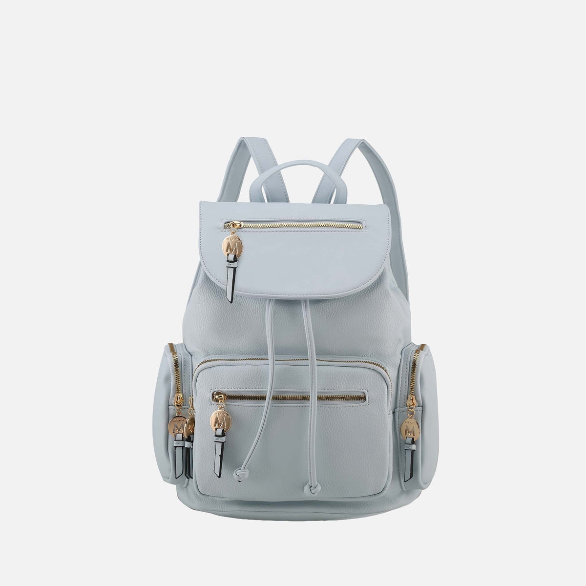 Ivanna Oversized Backpack Handbag in Taupe view 10 - Relaxed Fit