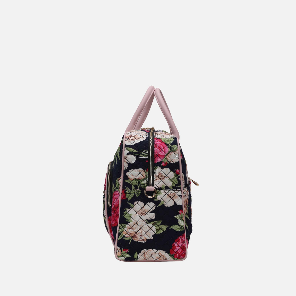 Jayla Weekender Bag in Floral Green view 3 - Jayla Weekend Tote Bag