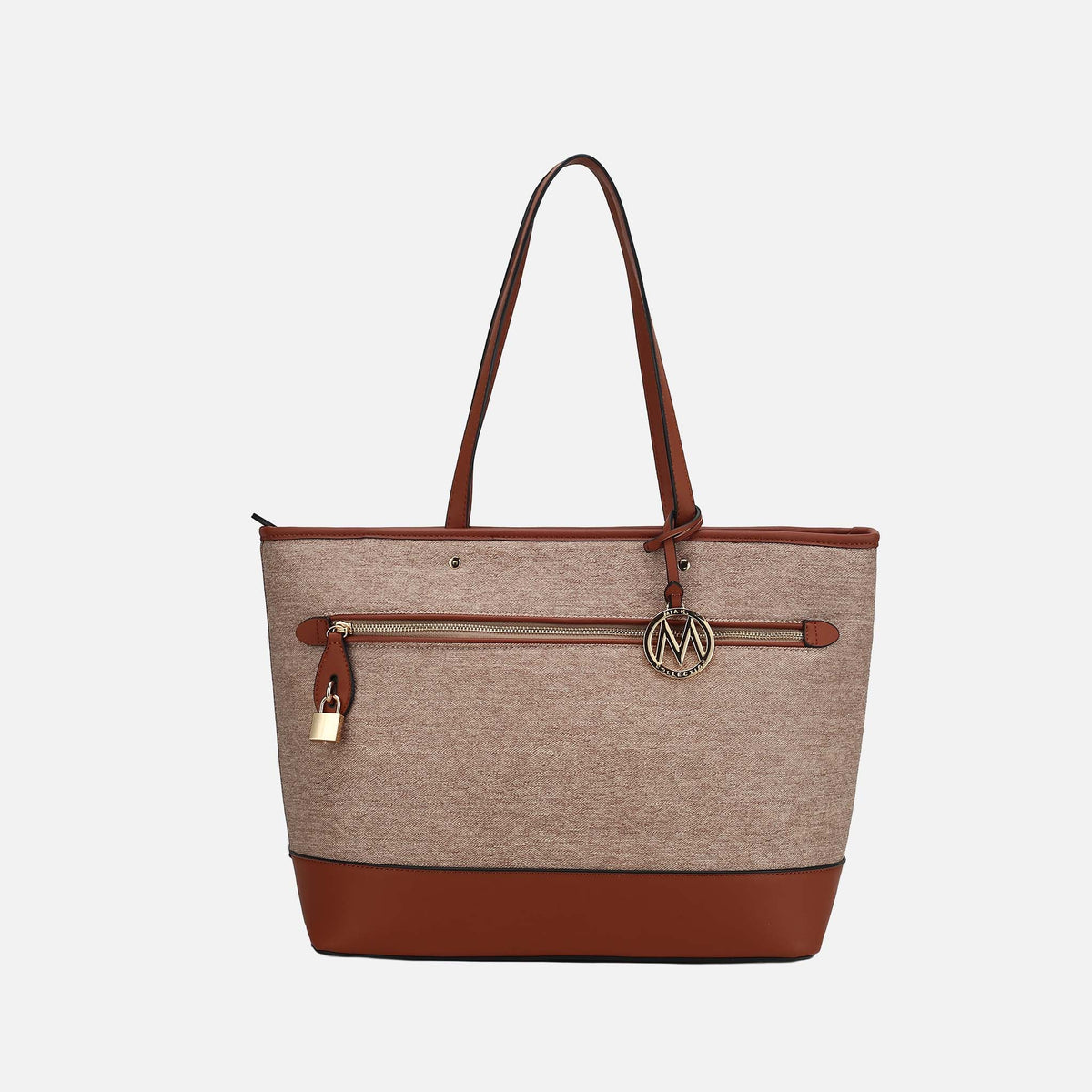 Juno Tote Bag in Taupe view 7