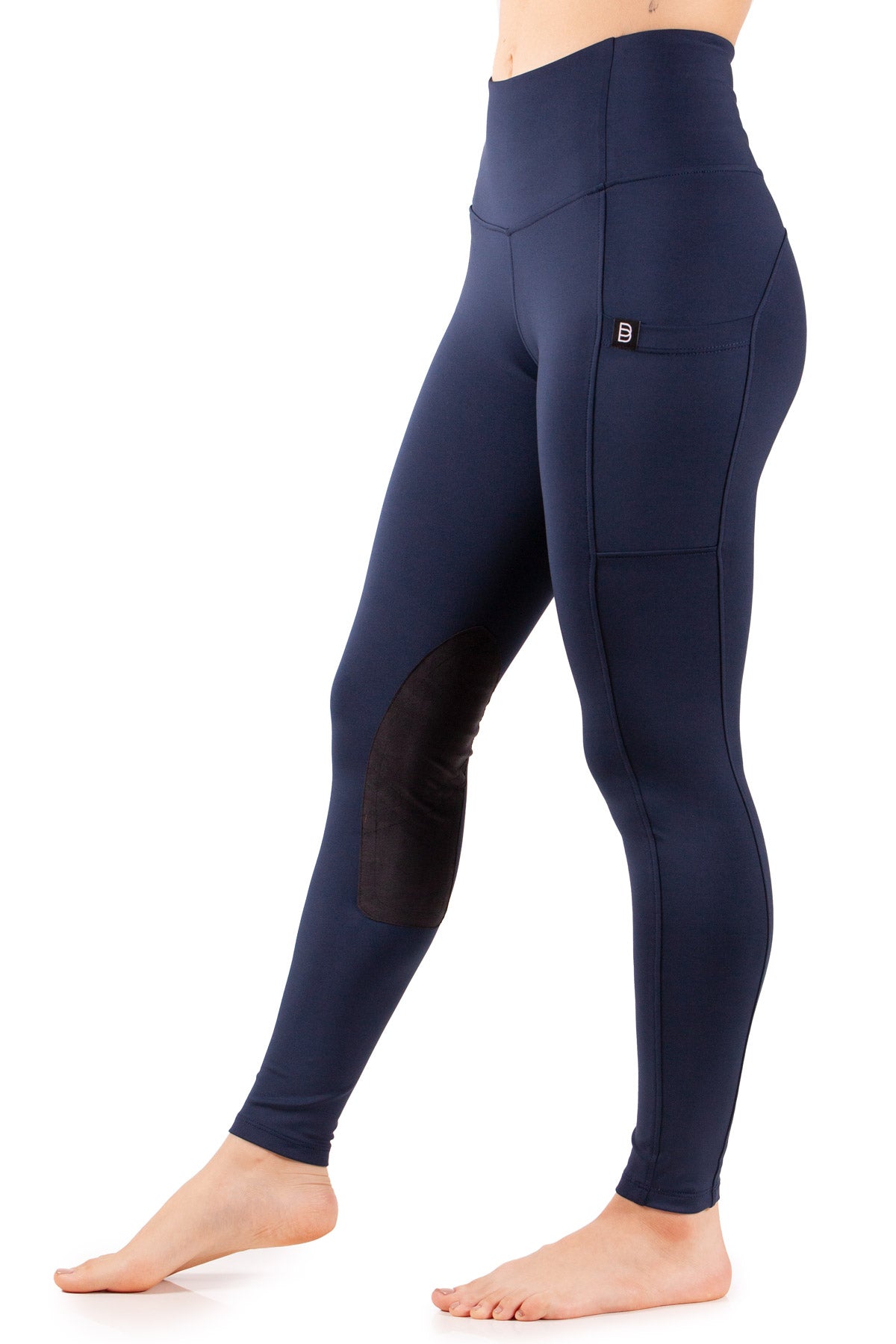 Kate Riding Tights in White/Tan view 15 (bottom)