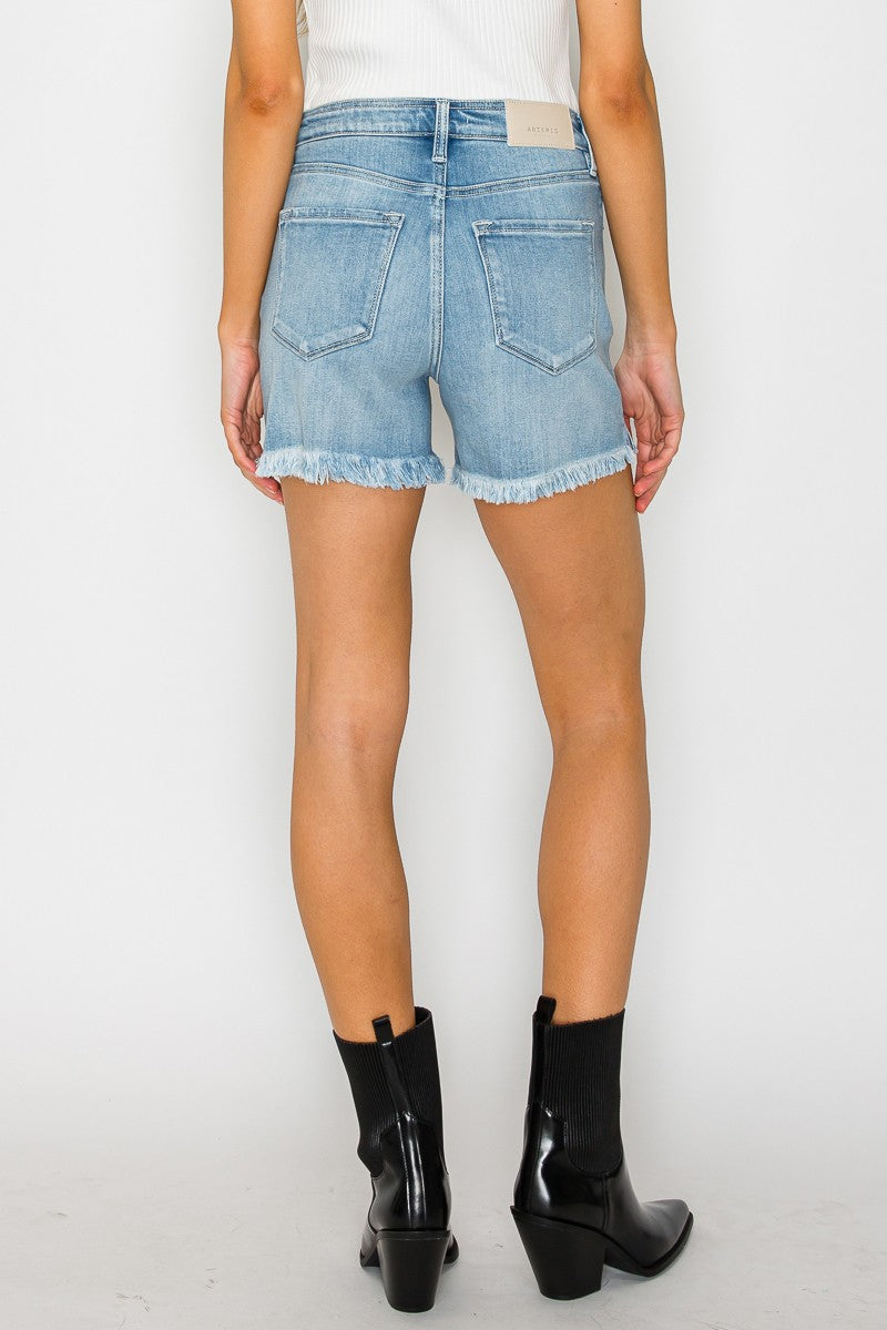 Kendall Eco Friendly High Rise Crossover Shorts in XL view 4 - High-Waisted (bottom)