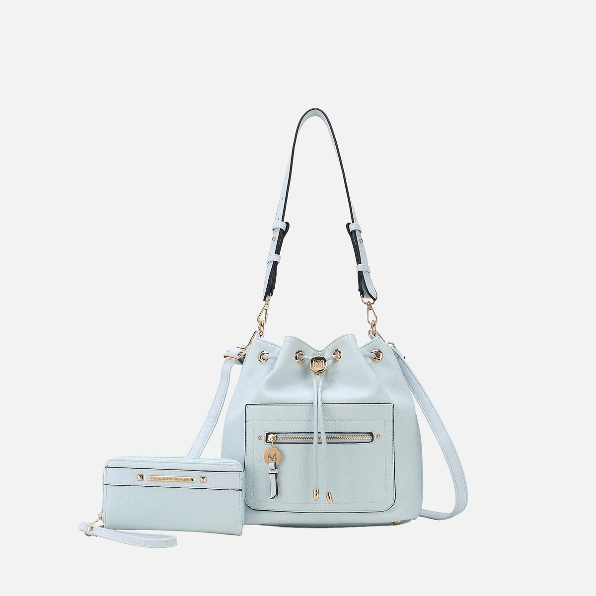 Larissa Bucket Bag and Wallet Set in Golden Poppy view 12 - Larissa Mini Bag (one-piece)