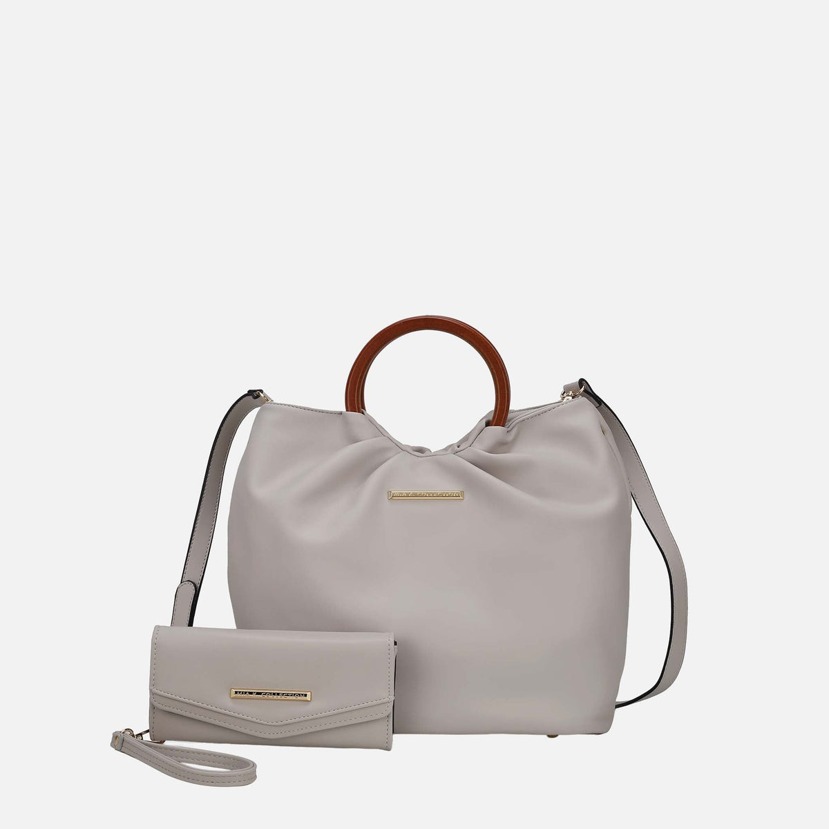 Leilani Tote Bag and Wallet in Mauve view 7