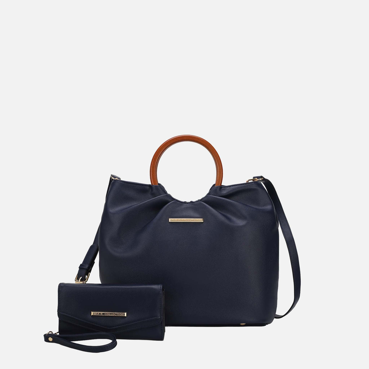 Leilani Tote Bag and Wallet in Midnight Blue view 6