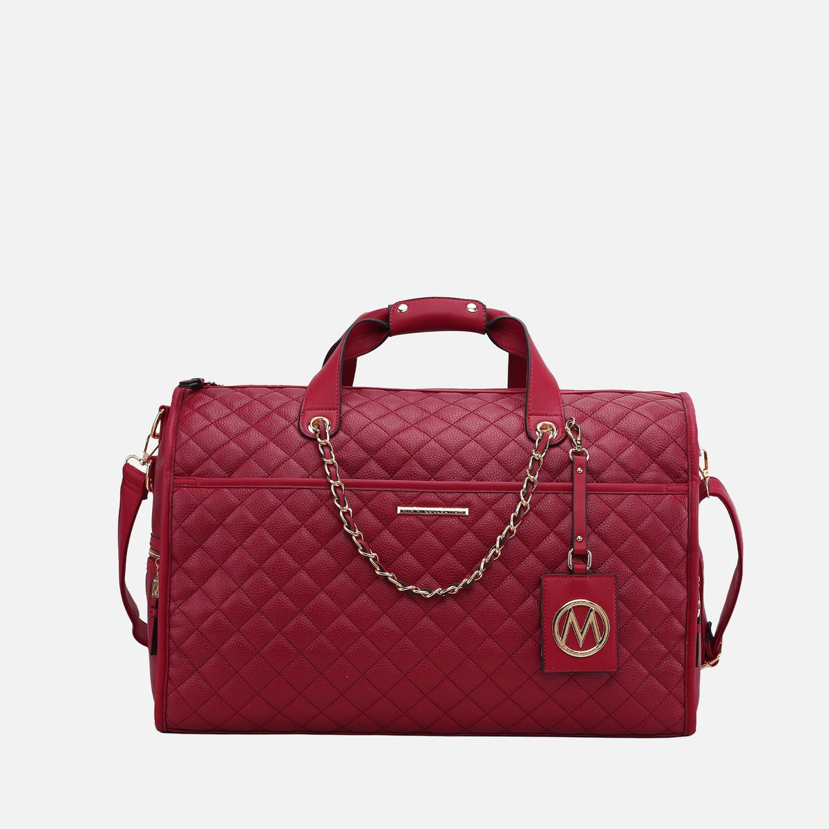 Lexie Weekender Bag in Wine view 6