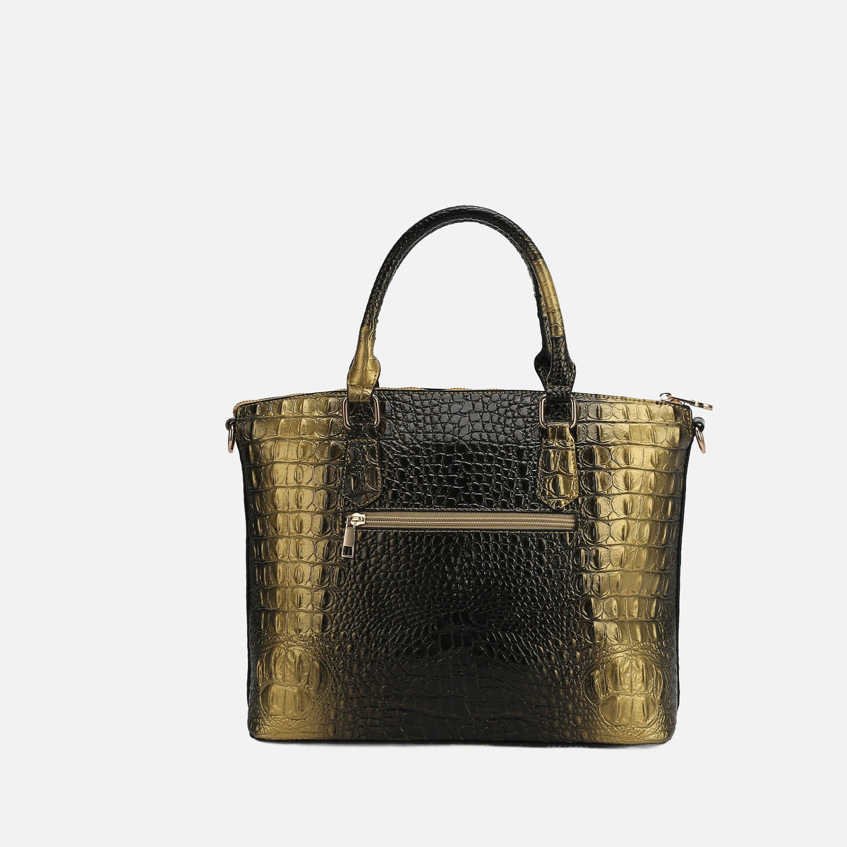Liora Croc-embossed Tote Bag and Set in Croco Green view 3 - Lior Crossbody (one-piece)