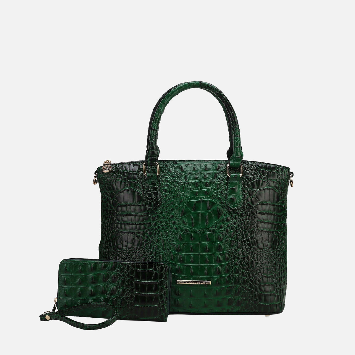 Liora Croc Embossed Tote Bag and Set in Croco Navy view 7 - Lior Crossbody (one-piece)