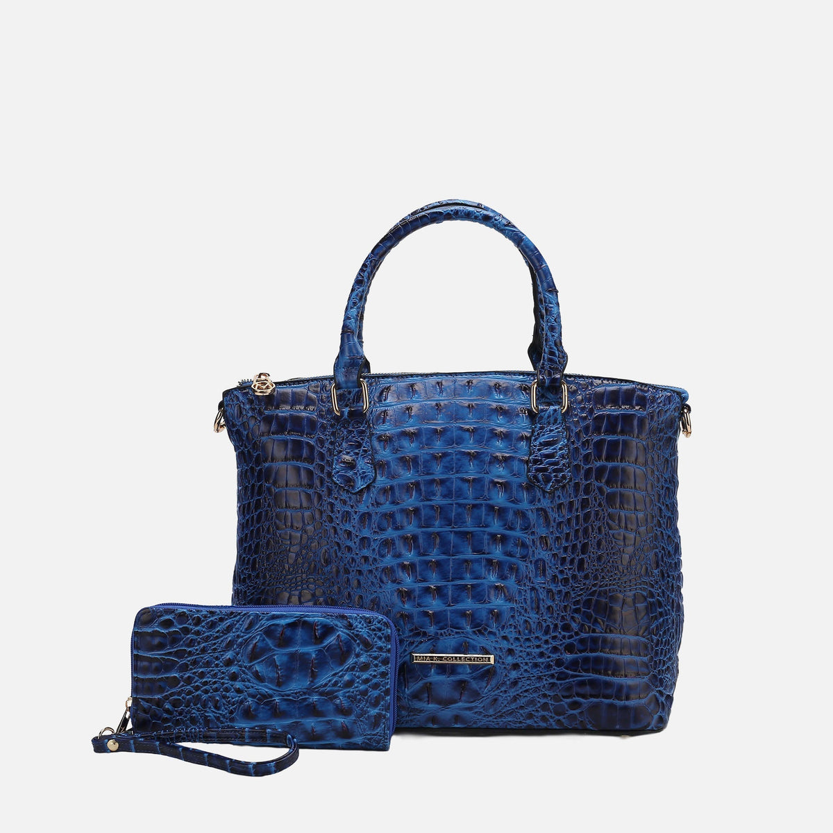 Liora Croc Embossed Tote Bag and Set view 11 - Lior Crossbody (one-piece)
