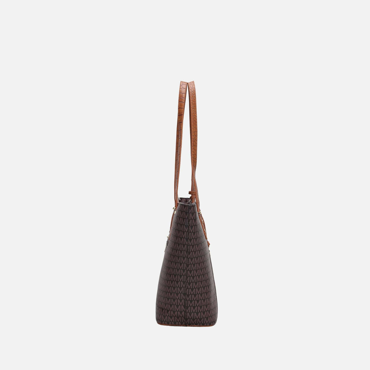 Lippa M Signature Tote and Set in Burgundy view 4 - Lip Tote Bag (one-piece)