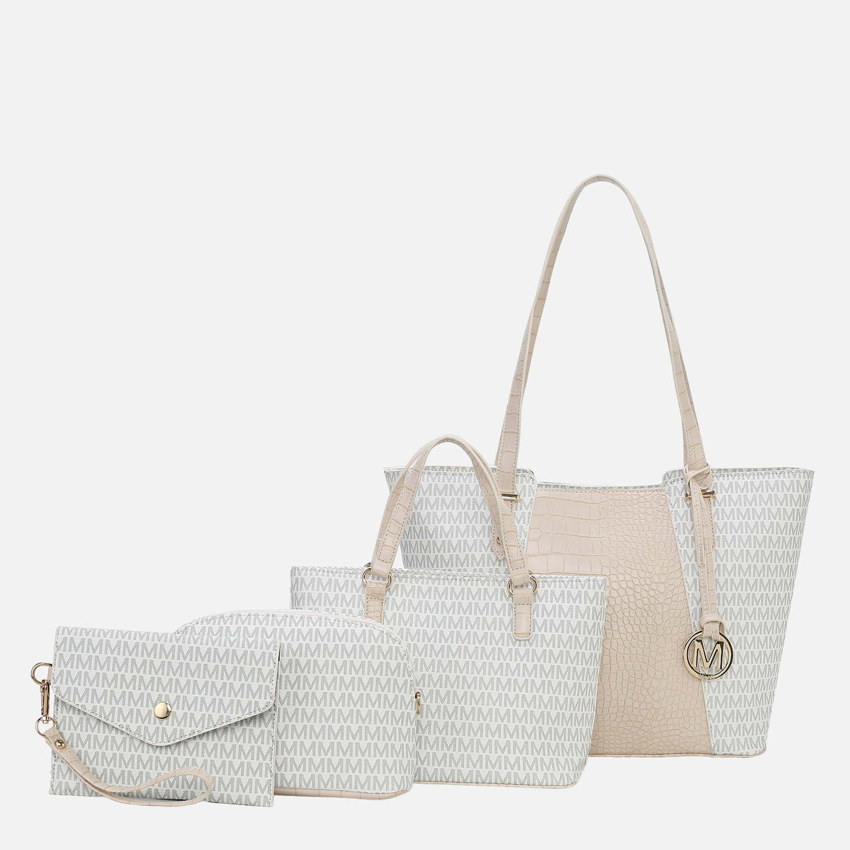Lippa M Signature Tote and Set in Lavender view 5 - Lip Tote Bag (one-piece)