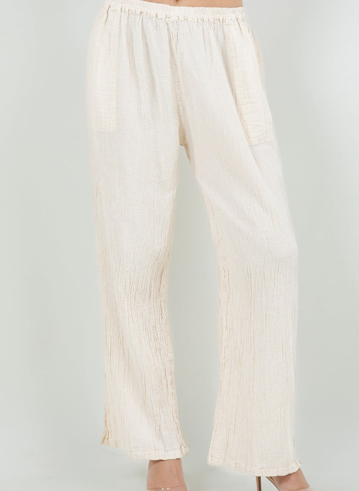 Lisa Cotton Gauze Pants with Pockets - MeeeShop Women's Fashion
