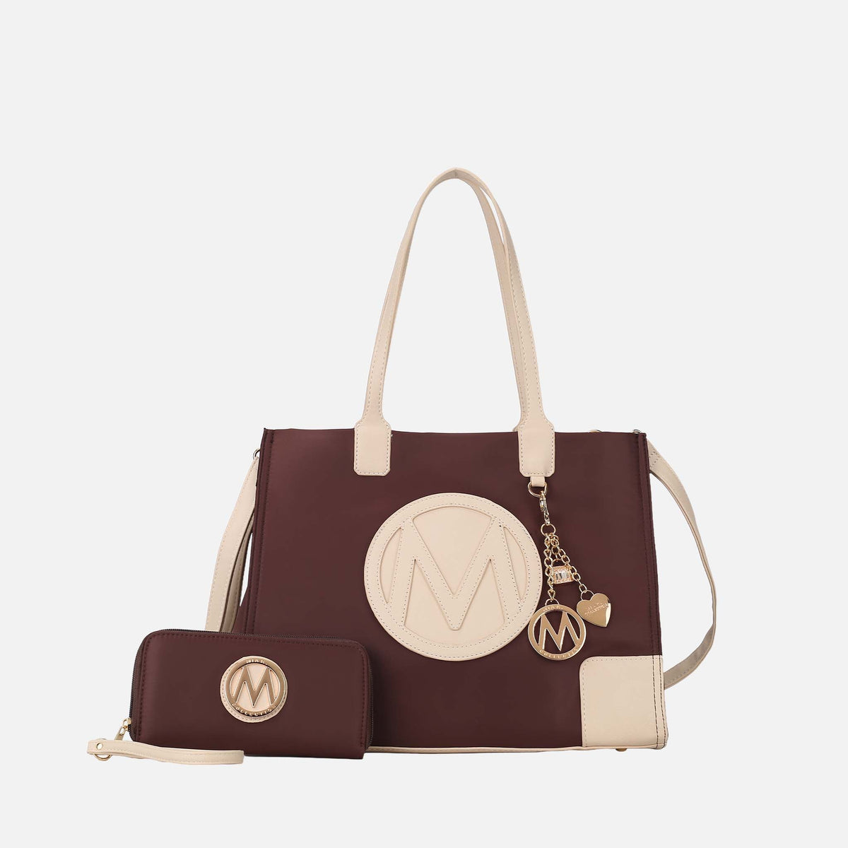 Louise Tote Bag and Wallet Set in Midnight Blue view 7 (one-piece)