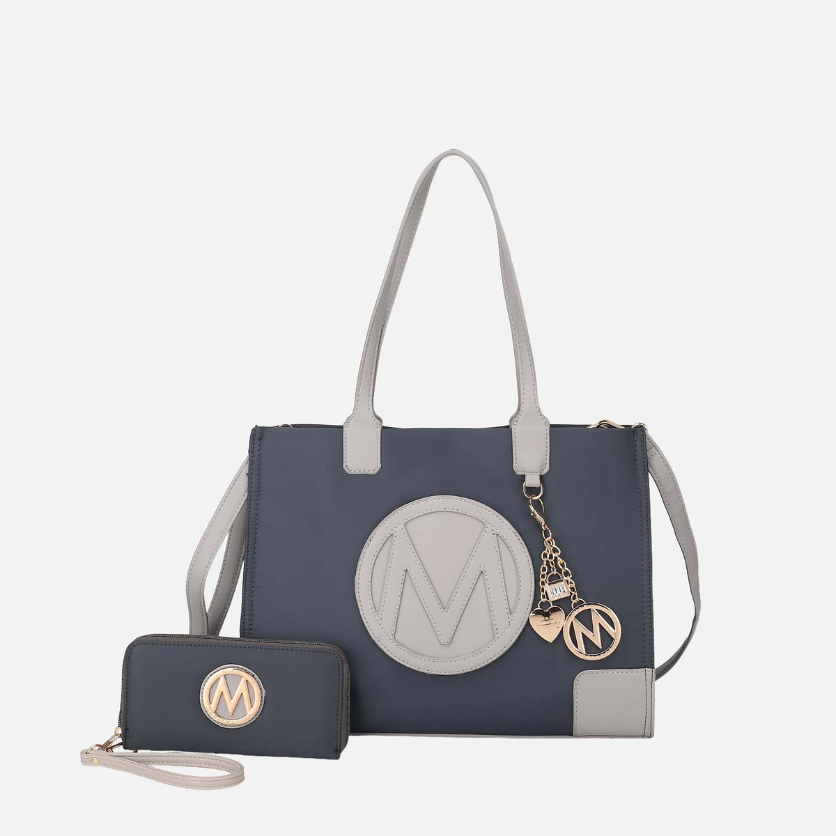 Louise Tote Bag and Wallet Set in Wine view 6 (one-piece)