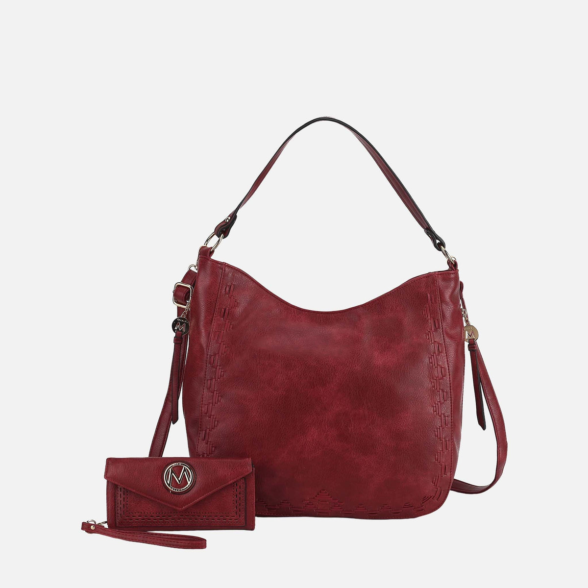 Lucille 2pcs Shoulder and Wallet Handbag in Taupe view 7 - Lucky $2 Wallet