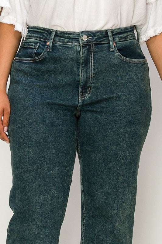 Lucy plus High Rise Stretch Straight Jeans view 5 - High-Waisted (bottom)