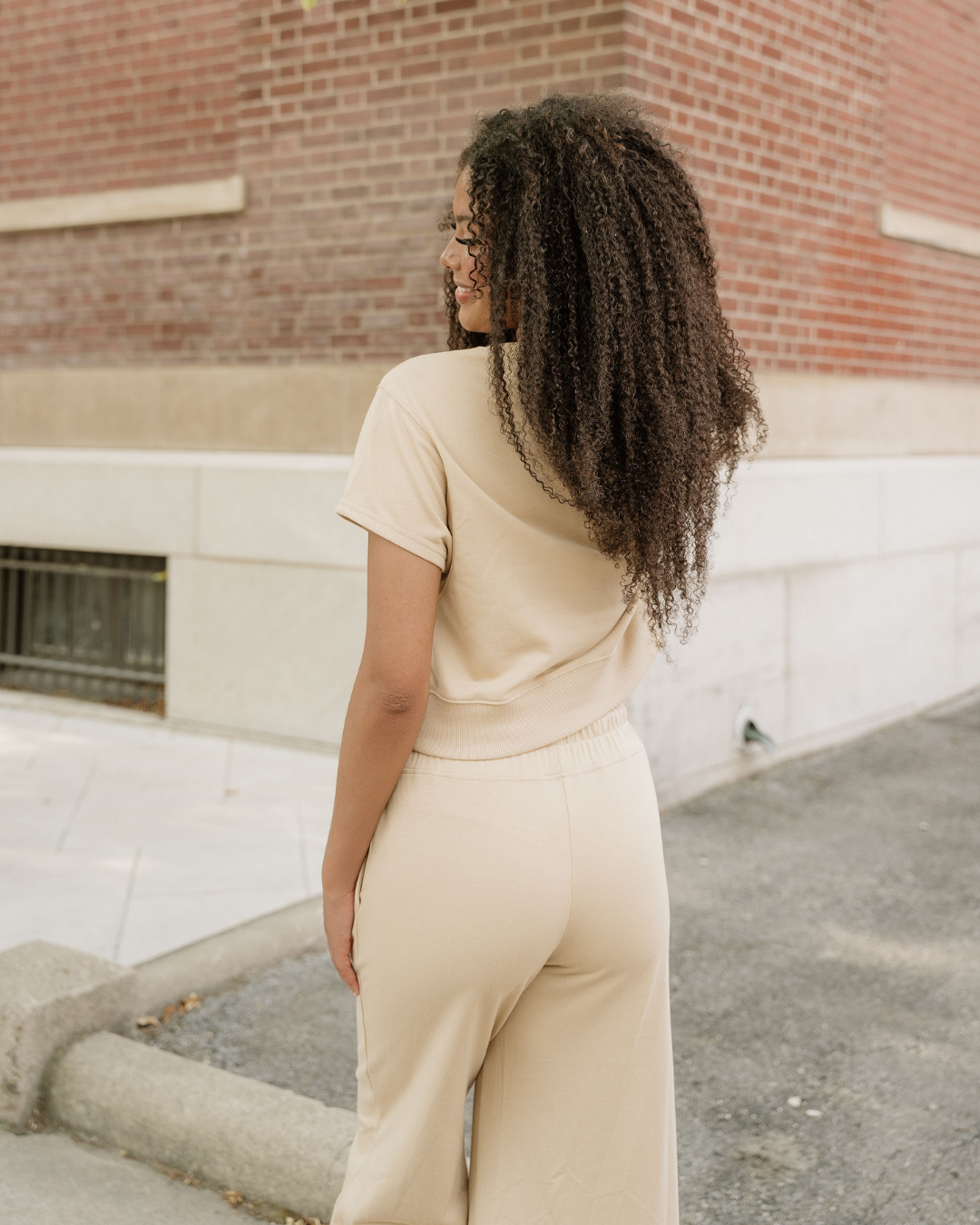 Lucy Wide Leg Pants 2pcs Outfit in Parchment view 10 - Lucy Wilde Outfits (bottom)