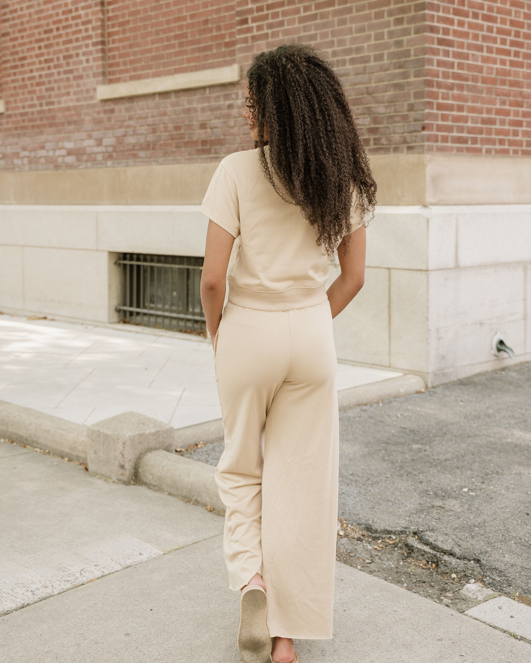 Lucy Wide Leg Pants 2pcs Outfit in Parchment view 11 - Lucy Wilde Outfits (bottom)