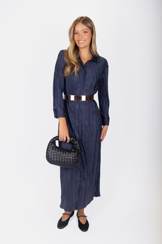 Maggie Dress (deep Navy) in S view 2 - Navy Dress