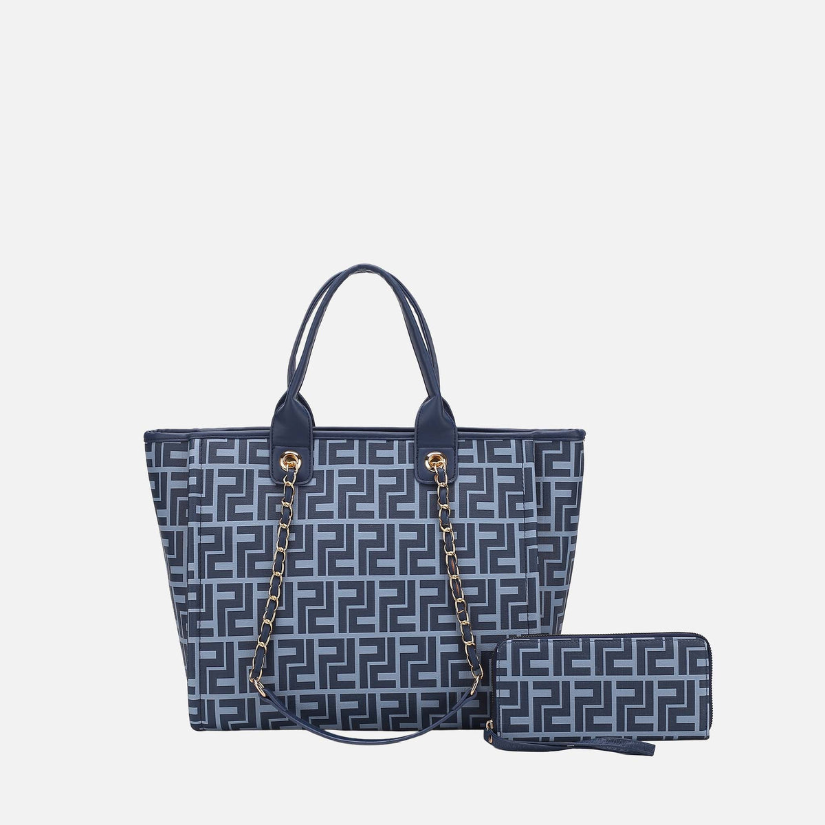 Marlene Tote Bag and Wallet Set in Navy view 4 - Dolce & Gabbana Marlene Tote Bag (one-piece)
