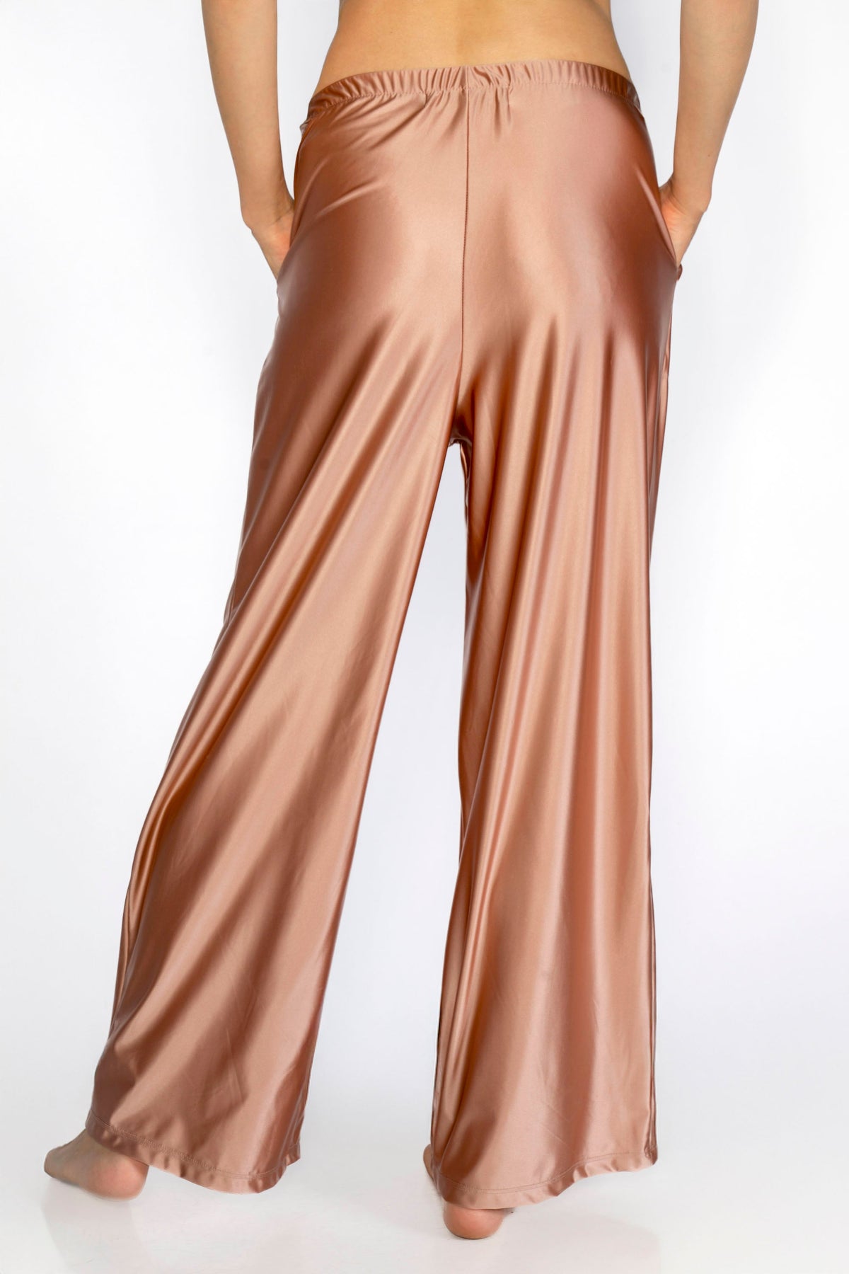 Matte Satin Lounge Pants Made in USA - MeeeShop Women's Fashion