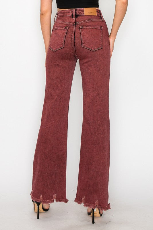 Maya plus High Rise Flared Leg Jeans in P-20 view 4 - High-Waisted (bottom)