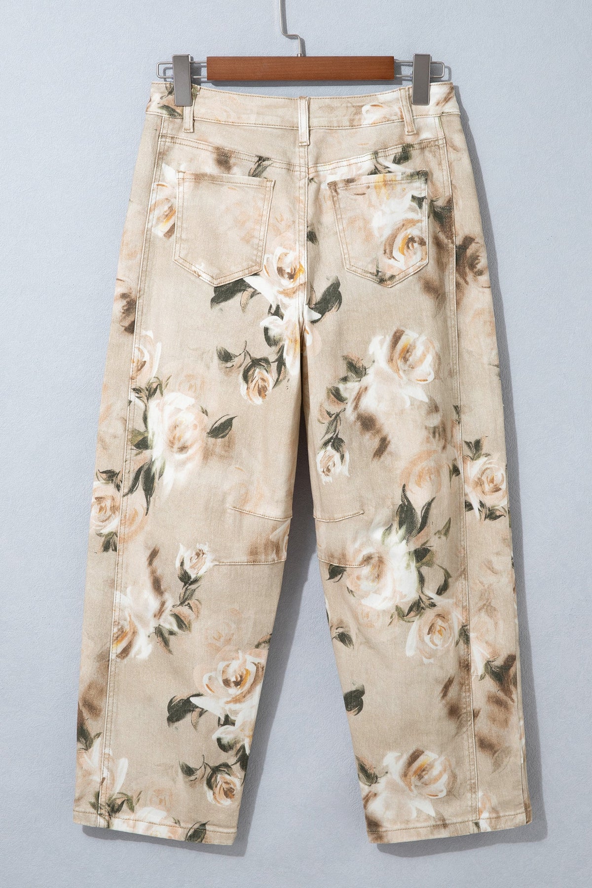 Meadow Floral Print Relaxed Barrel Jeans in 16 view 7 - Relaxed Fit - Meadows Floral Jeans (bottom)