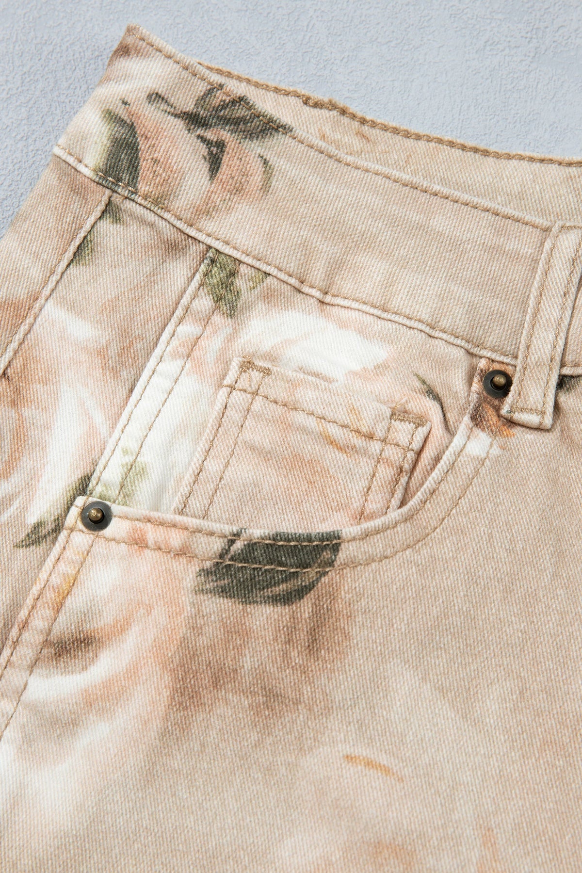 Meadow Floral Print Relaxed Barrel Jeans view 10 - Relaxed Fit - Meadows Floral Jeans (bottom)