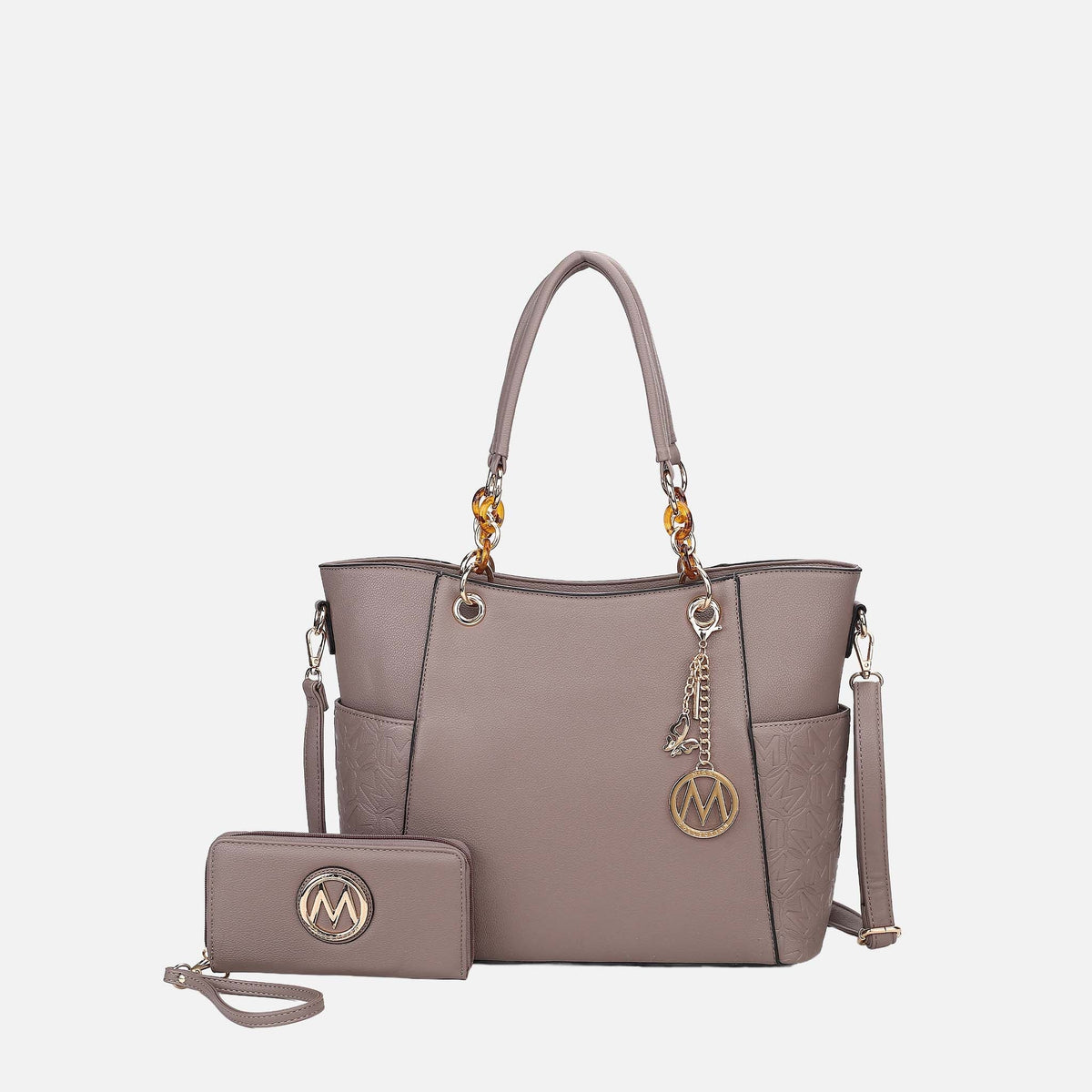 Merlina Embossed Tote Bag and Set view 16 - Set Tote (one-piece)