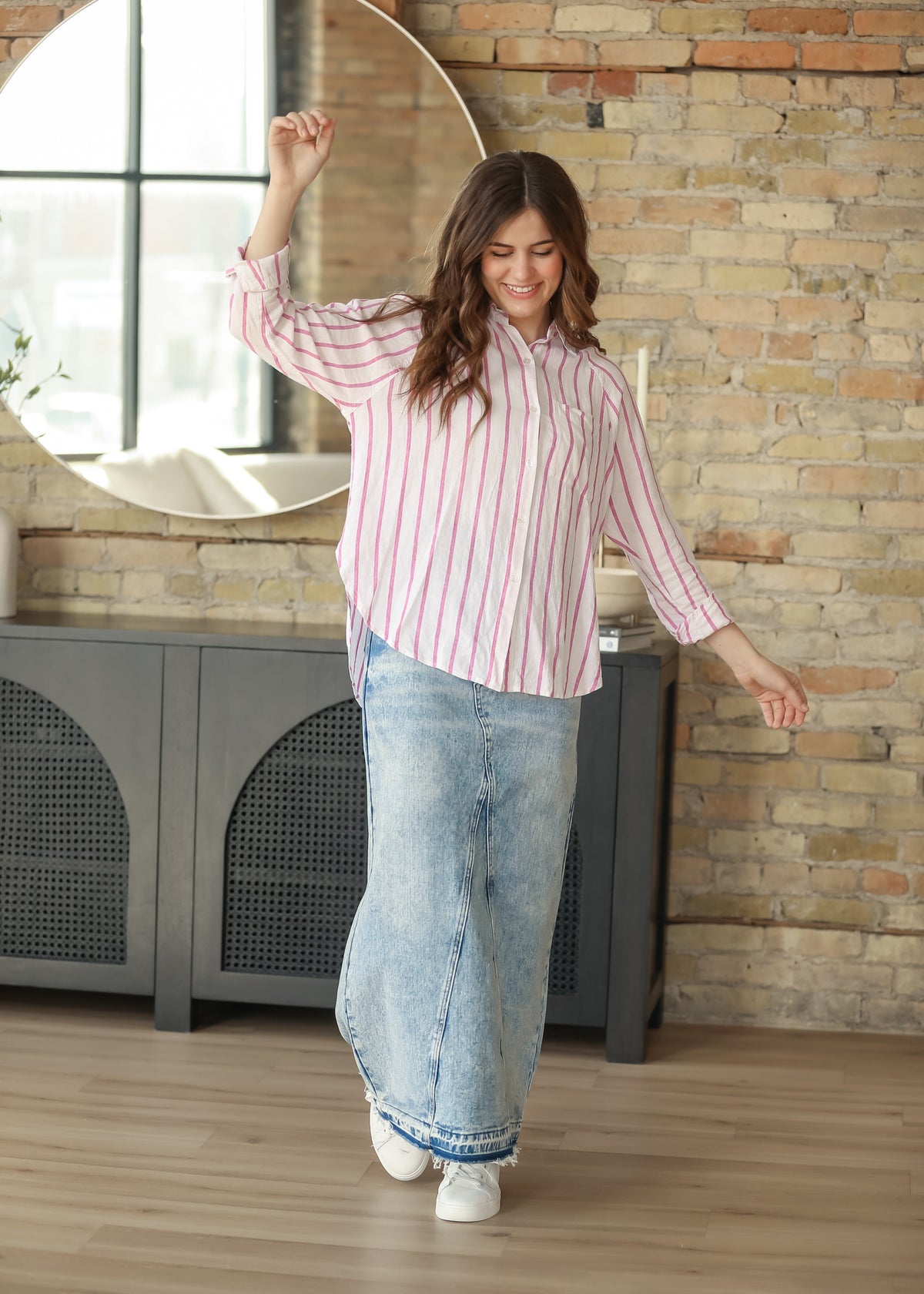 Mina Denim Maxi Skirt view 13 (dress)