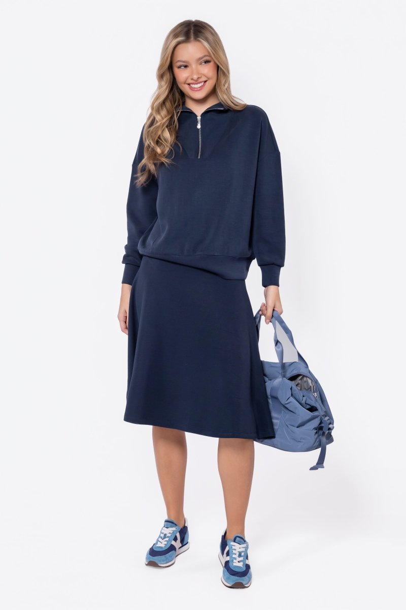 Mina Swing Skirt 26" (Navy)
