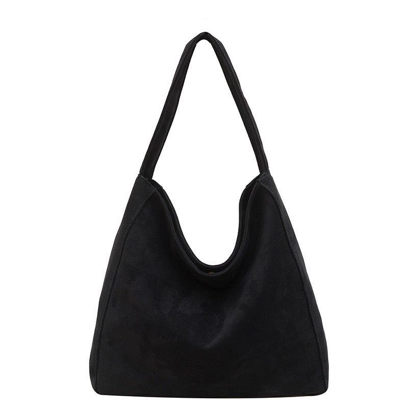 Miranda Oversize Suede Hobo Carryall Shoulder Bag view 10