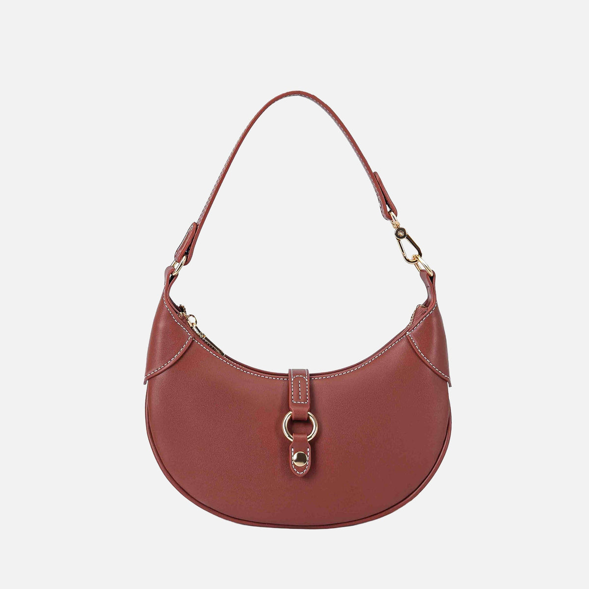 Mire Half Moon Shoulder Bag in Black