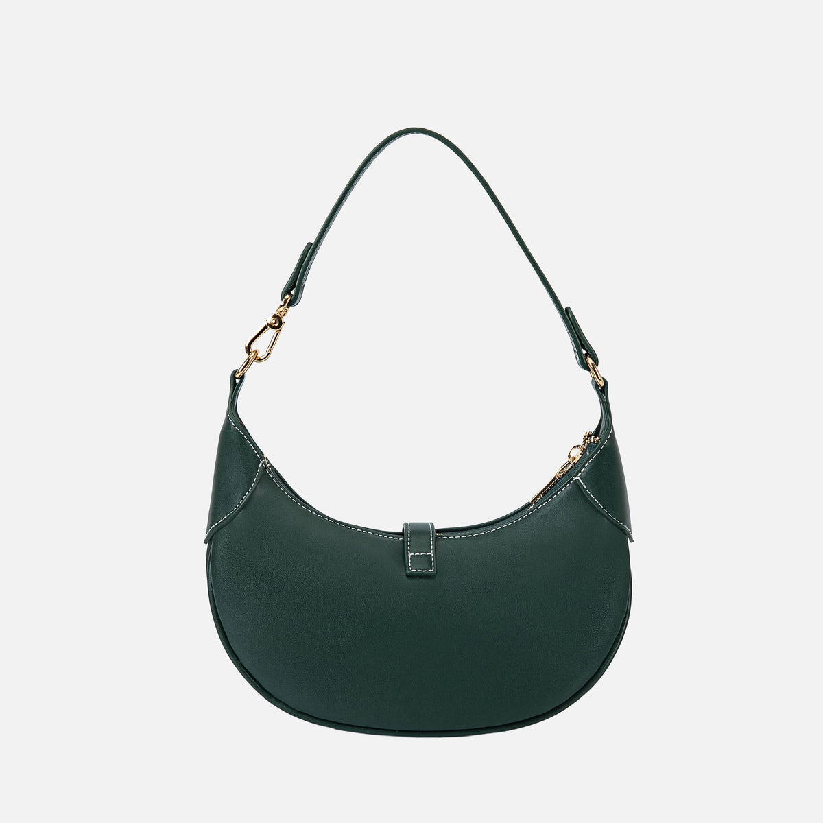 Mire Half Moon Shoulder Bag in Hunter view 2