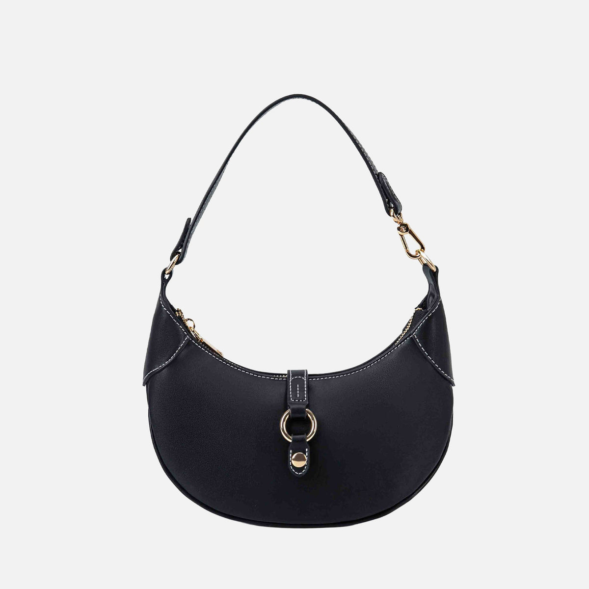 Mire Half Moon Shoulder Bag in Rosewood view 4
