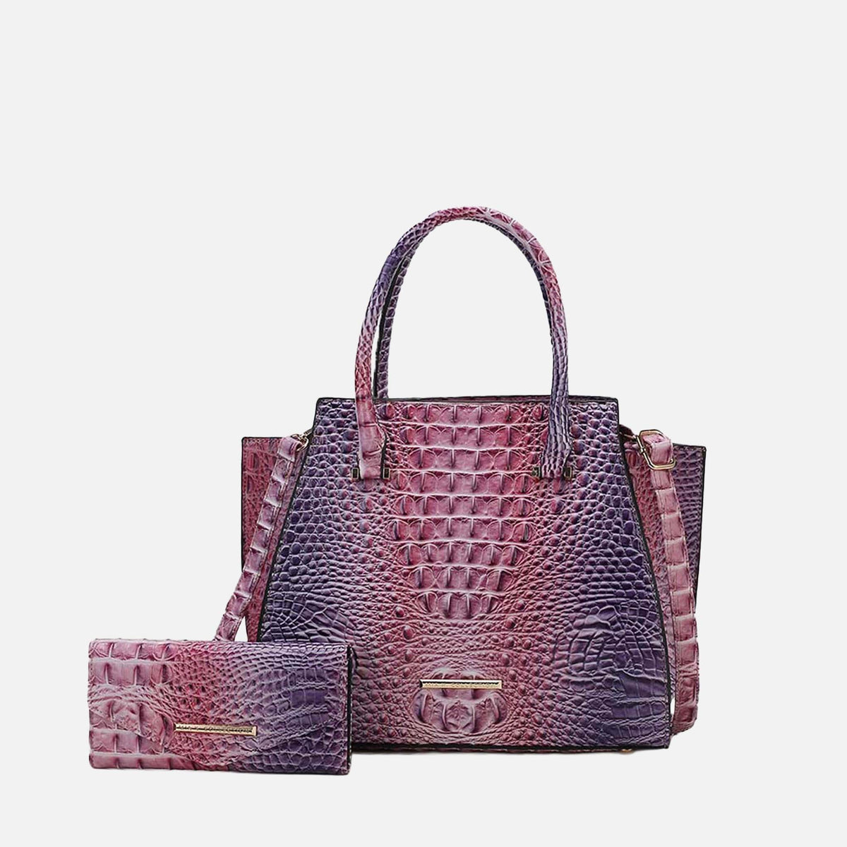 Miriam Croc Tote Bag and Set view 7 - Set Tote (one-piece)