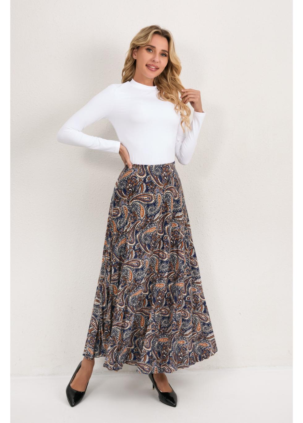Missfinchnyc Tapestry Bloom Midi Skirt view 7 (dress)