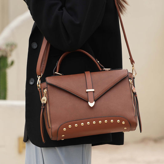 Mkf Collection by Mia K. - Angela Shoulder Bag in Blush view 2 - Mkf Collection Bags