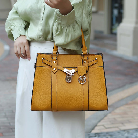 Mkf Collection by Mia K. - Christine L Shoulder and Wallet Set in Red view 2 - Mkf Collection Handbag Sets (one-piece)